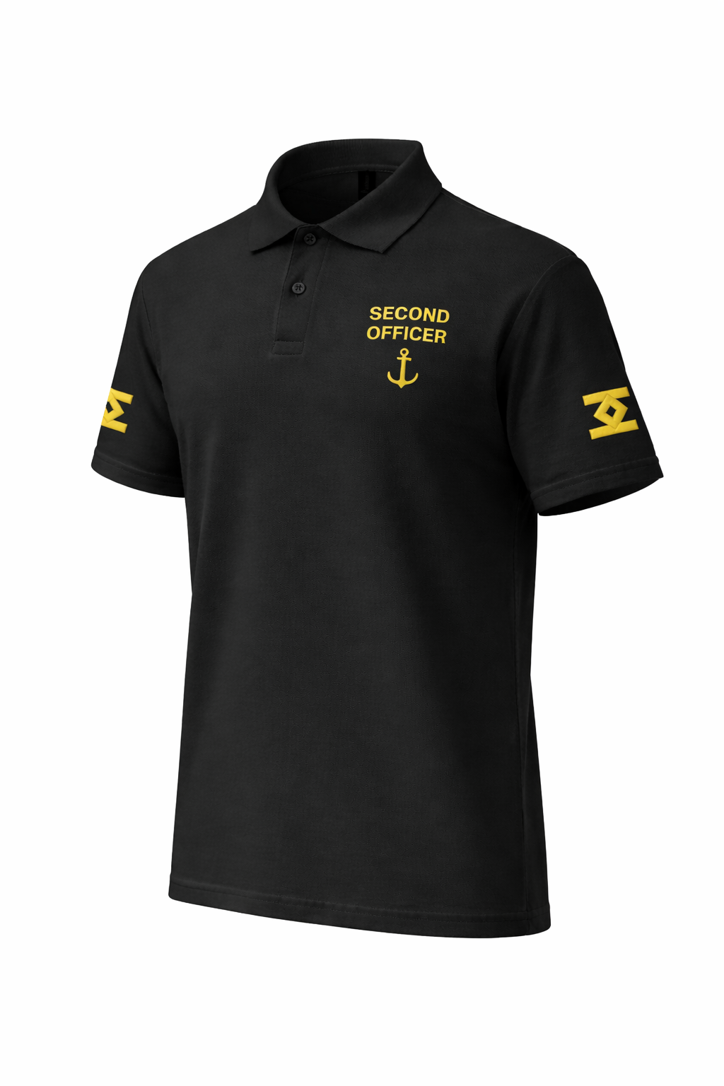 Second Officer Uniform Polo Shirt chest and sleeves embroidery