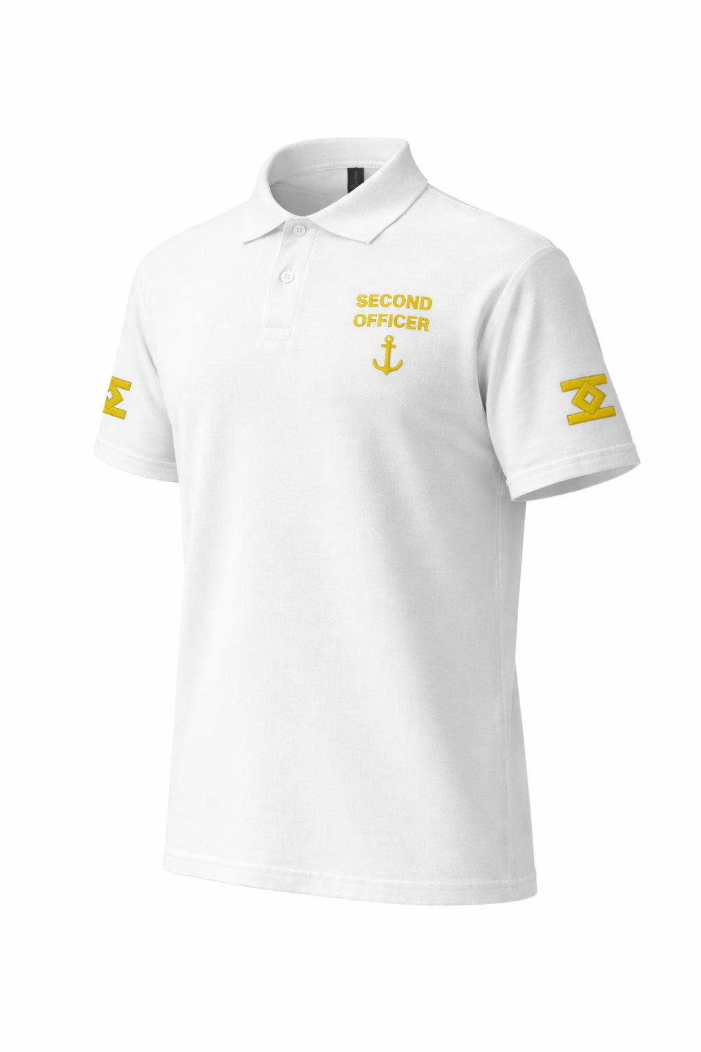 Second Officer Uniform Polo Shirt chest and sleeves embroidery