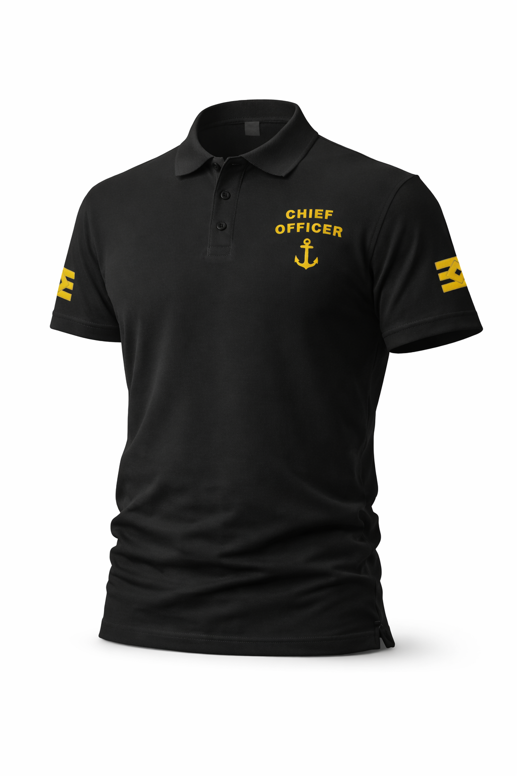 Chief Officer Uniform Polo Shirt – Embroidered Sleeves
