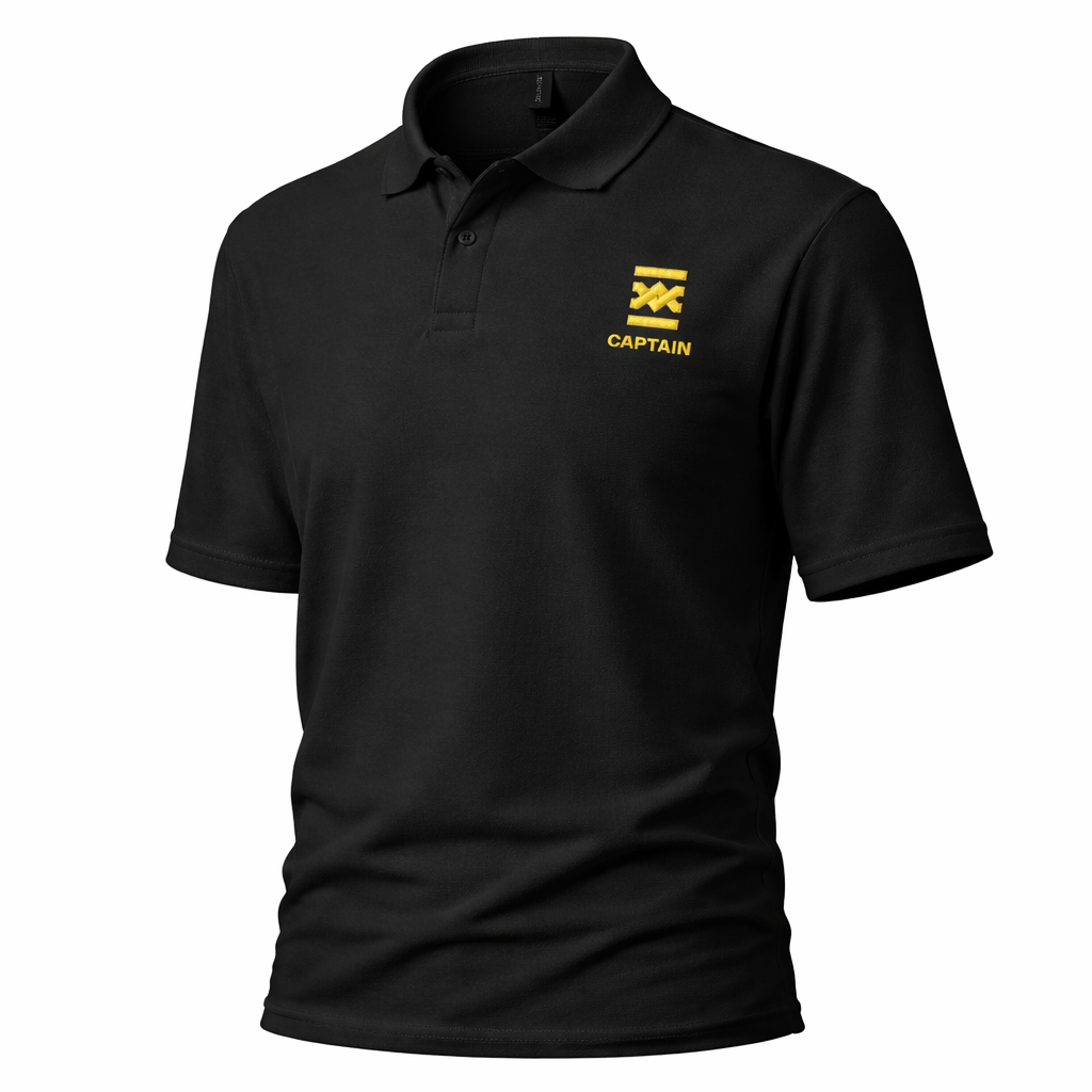Captain Uniform Polo Shirt – Chest Embroidery Only