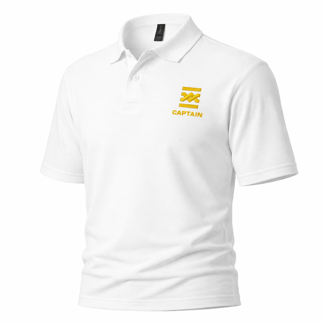 Captain Uniform Polo Shirt – Chest Embroidery Only