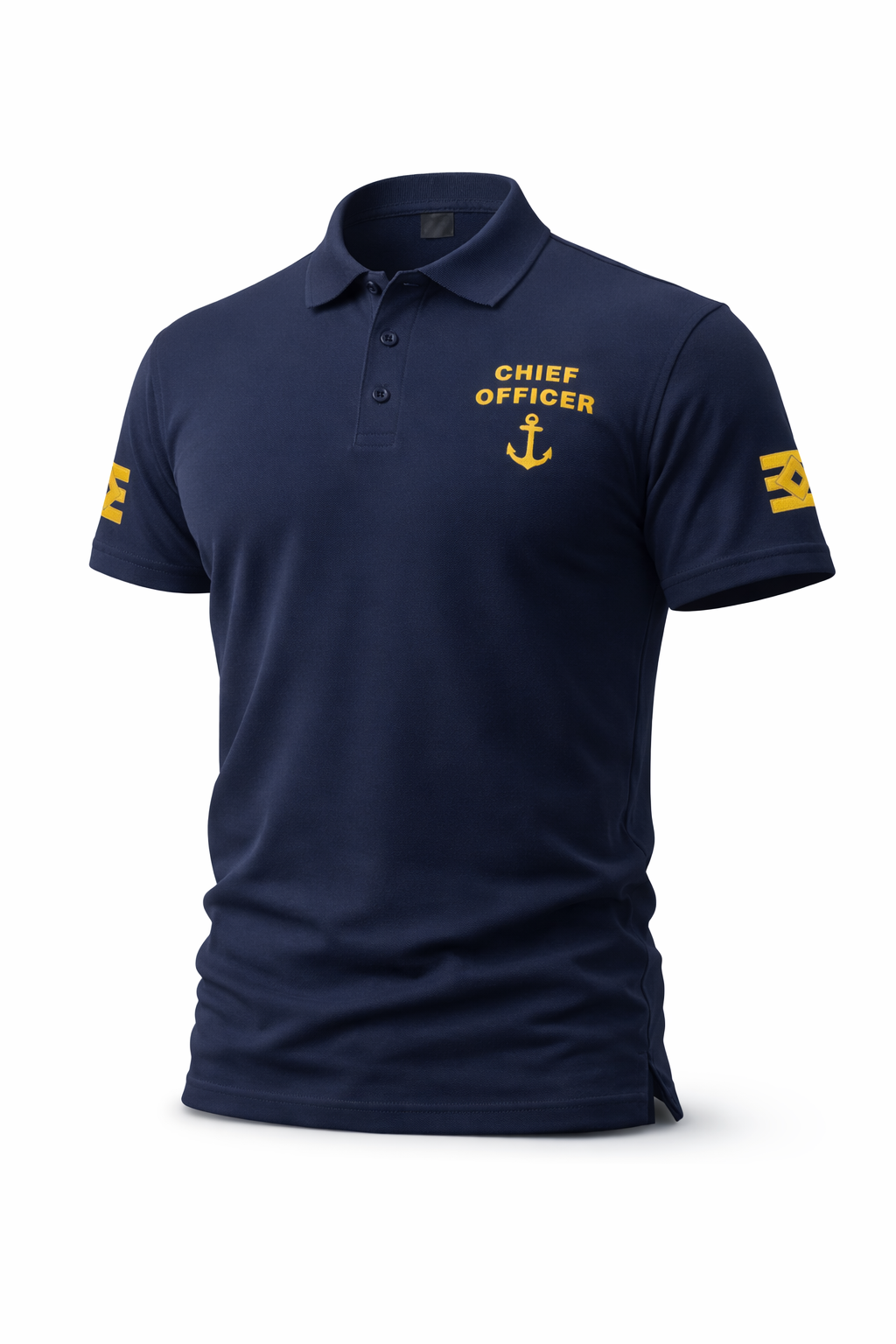 Chief Officer Uniform Polo Shirt – Embroidered Sleeves