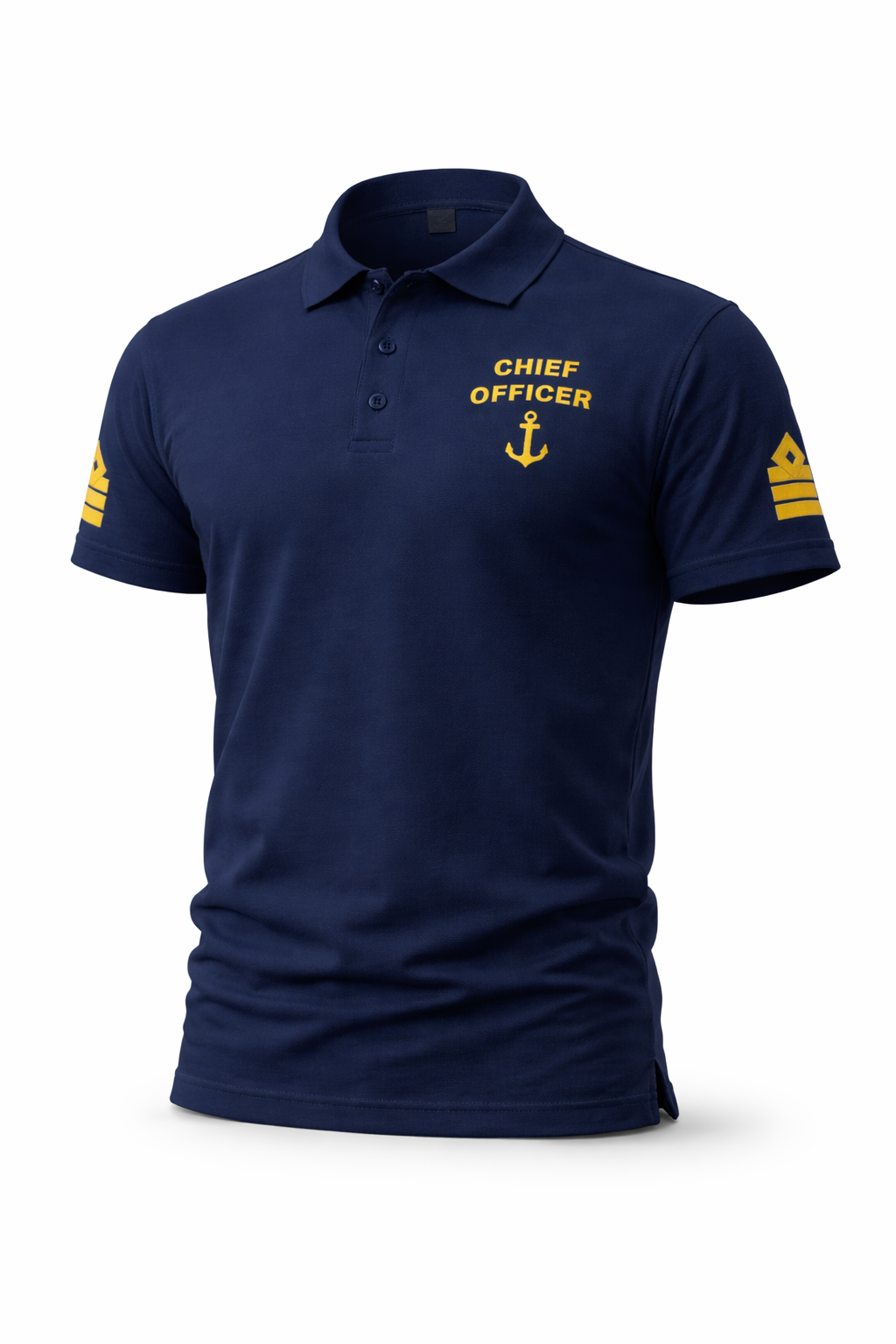 Chief Officer Uniform Polo Shirt – Embroidered Sleeves