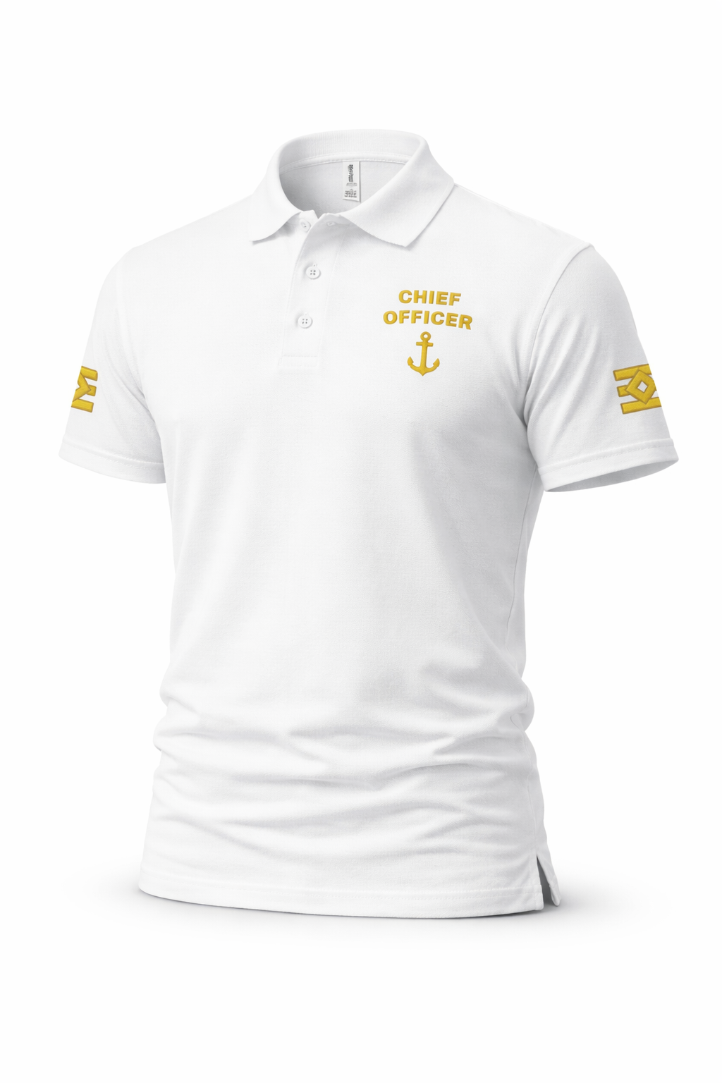 Chief Officer Uniform Polo Shirt – Embroidered Sleeves