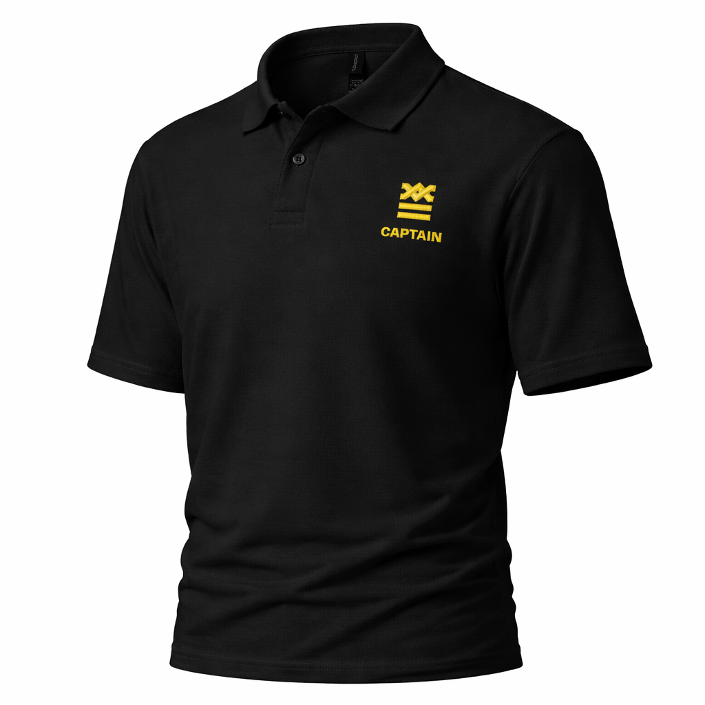 Captain Uniform Polo Shirt – Chest Embroidery Only