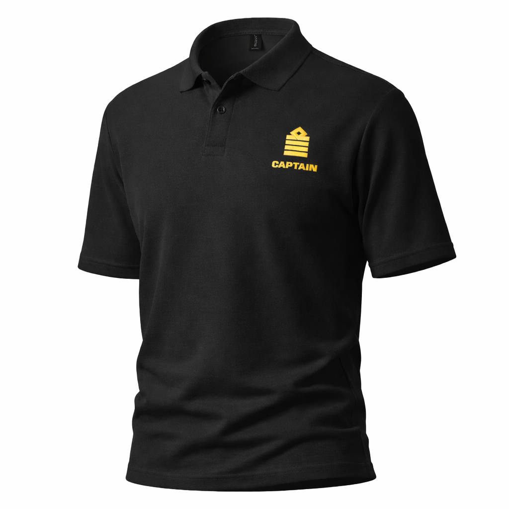 Captain Uniform Polo Shirt – Chest Embroidery Only