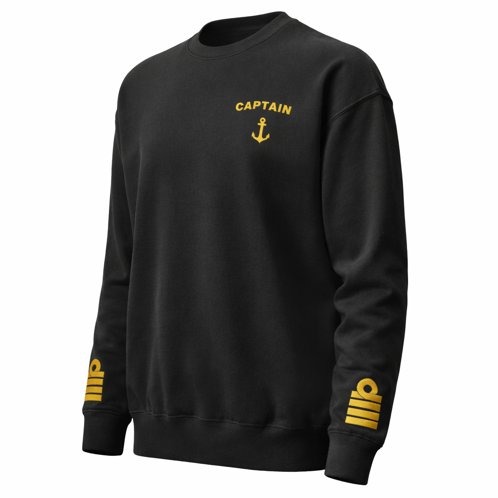 Captain Uniform Crewneck – Epaulettes & Rank Embroidery