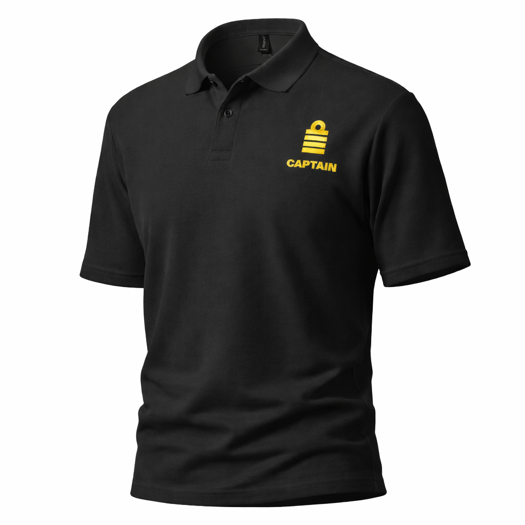 Captain Uniform Polo Shirt – Chest Embroidery Only
