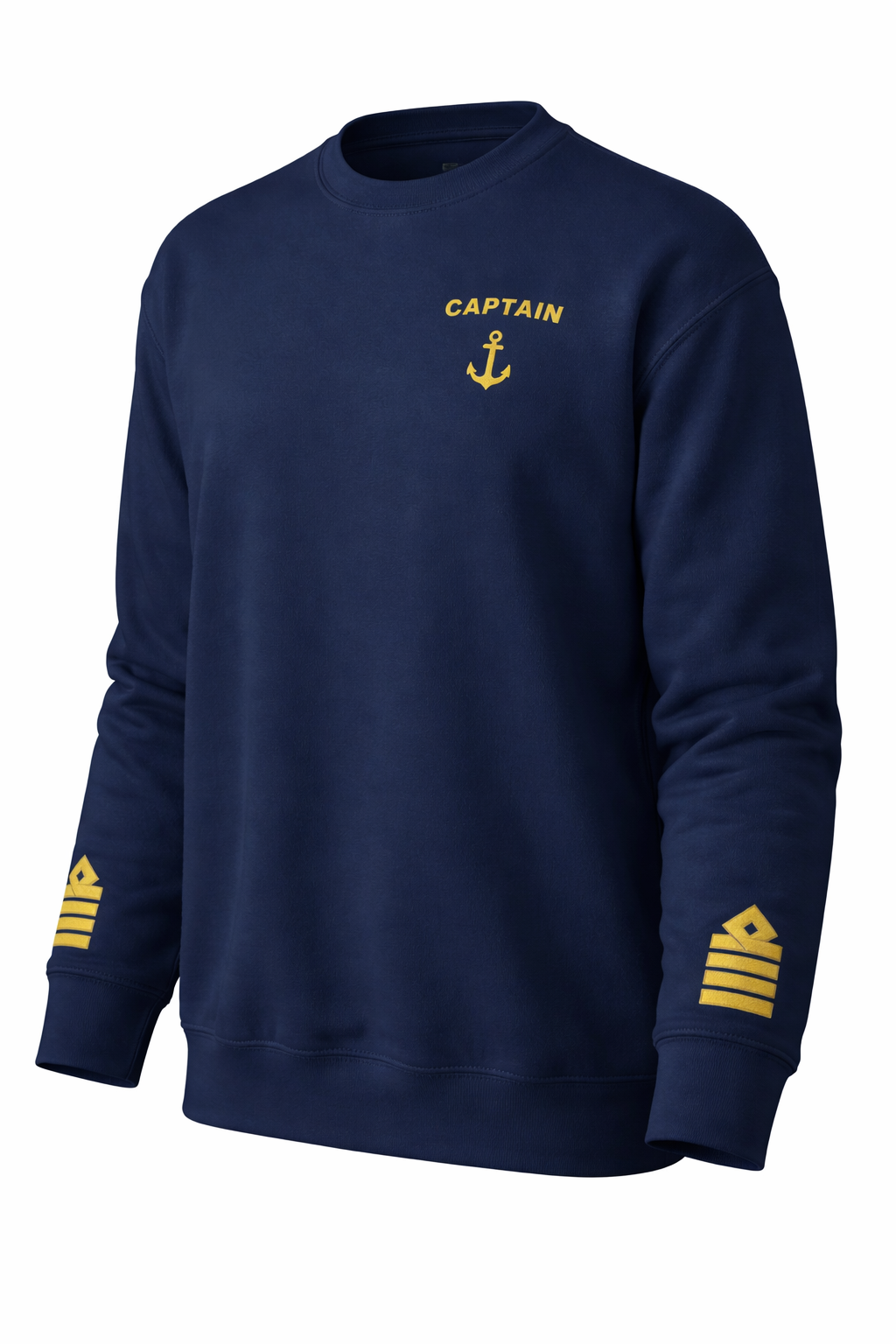 Captain Uniform Crewneck – Epaulettes & Rank Embroidery