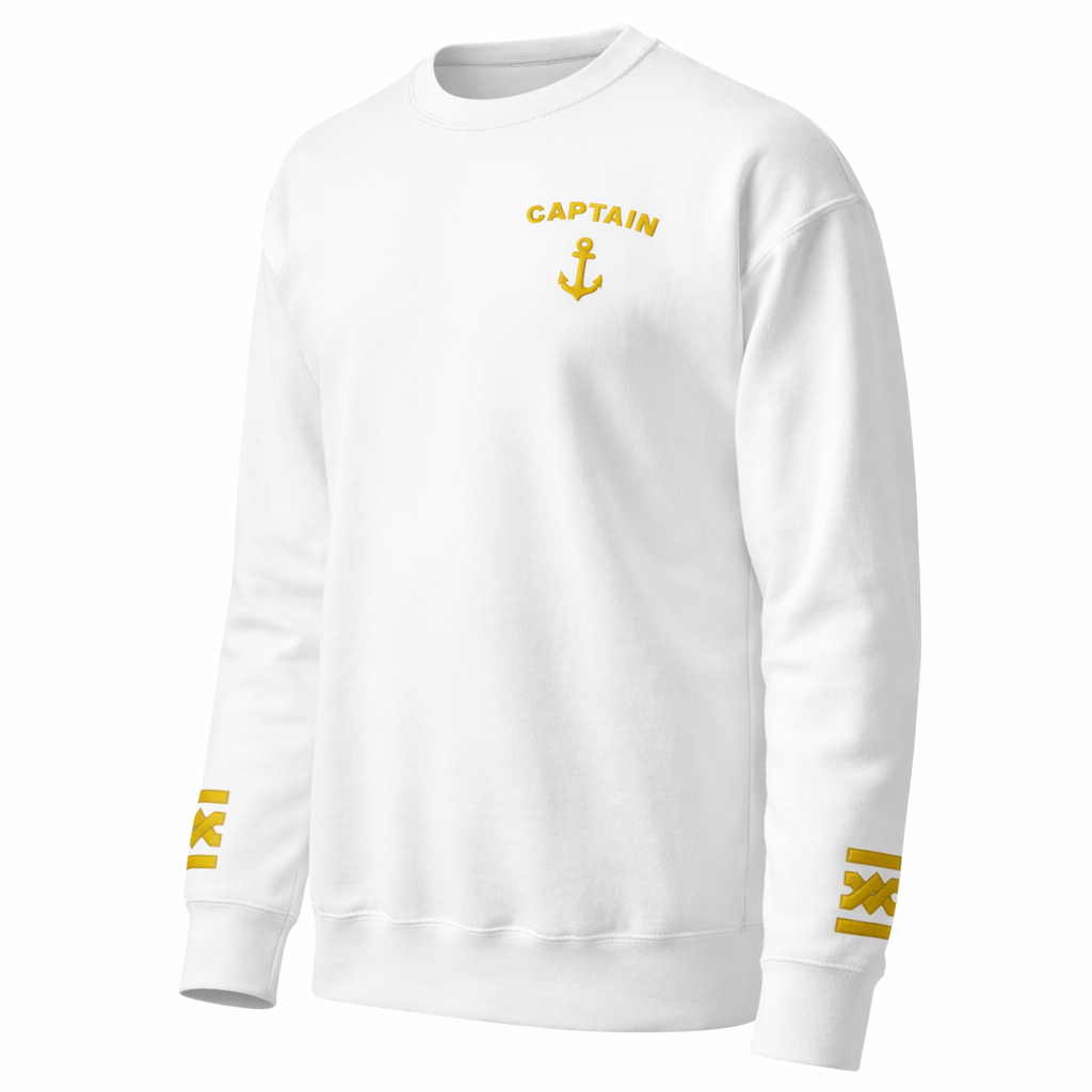 Captain Uniform Crewneck – Epaulettes & Rank Embroidery