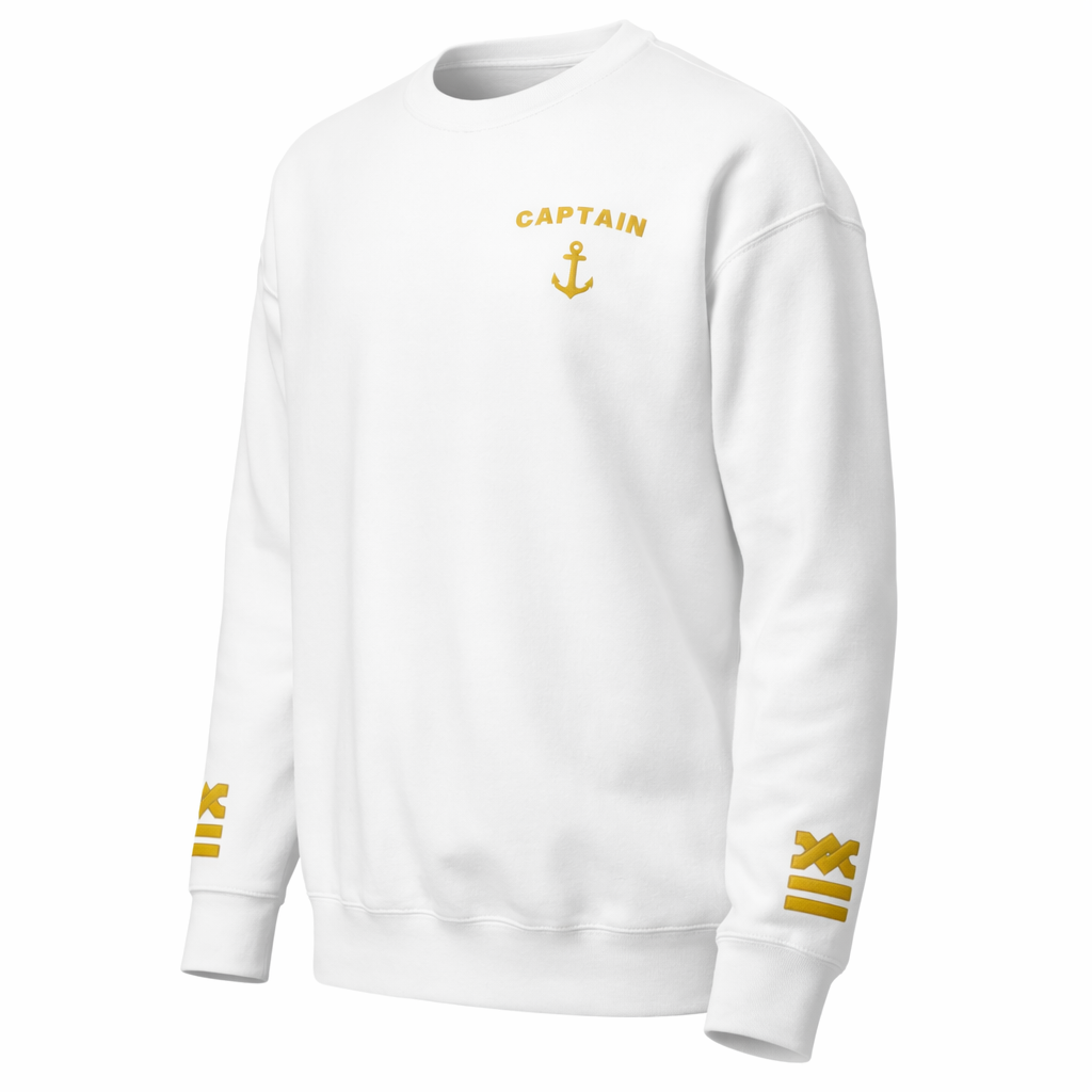 Captain Uniform Crewneck – Epaulettes & Rank Embroidery